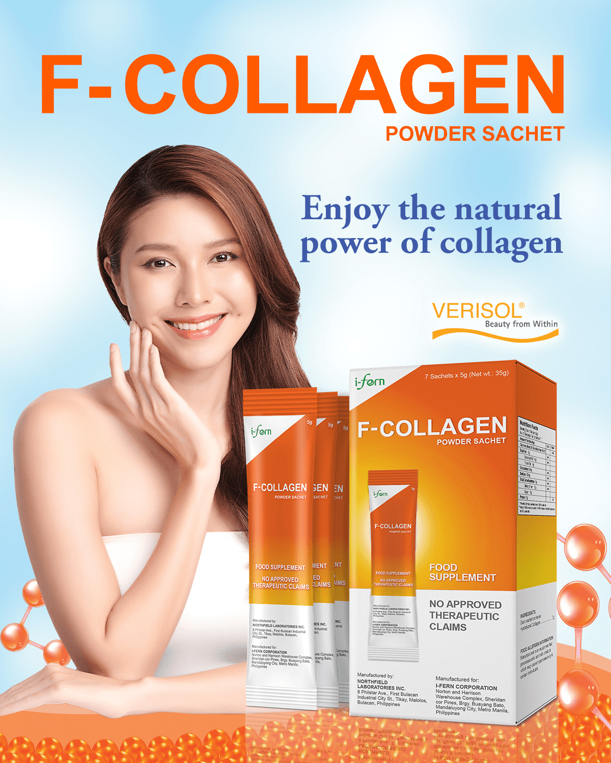 F-Collagen beauty product packaging