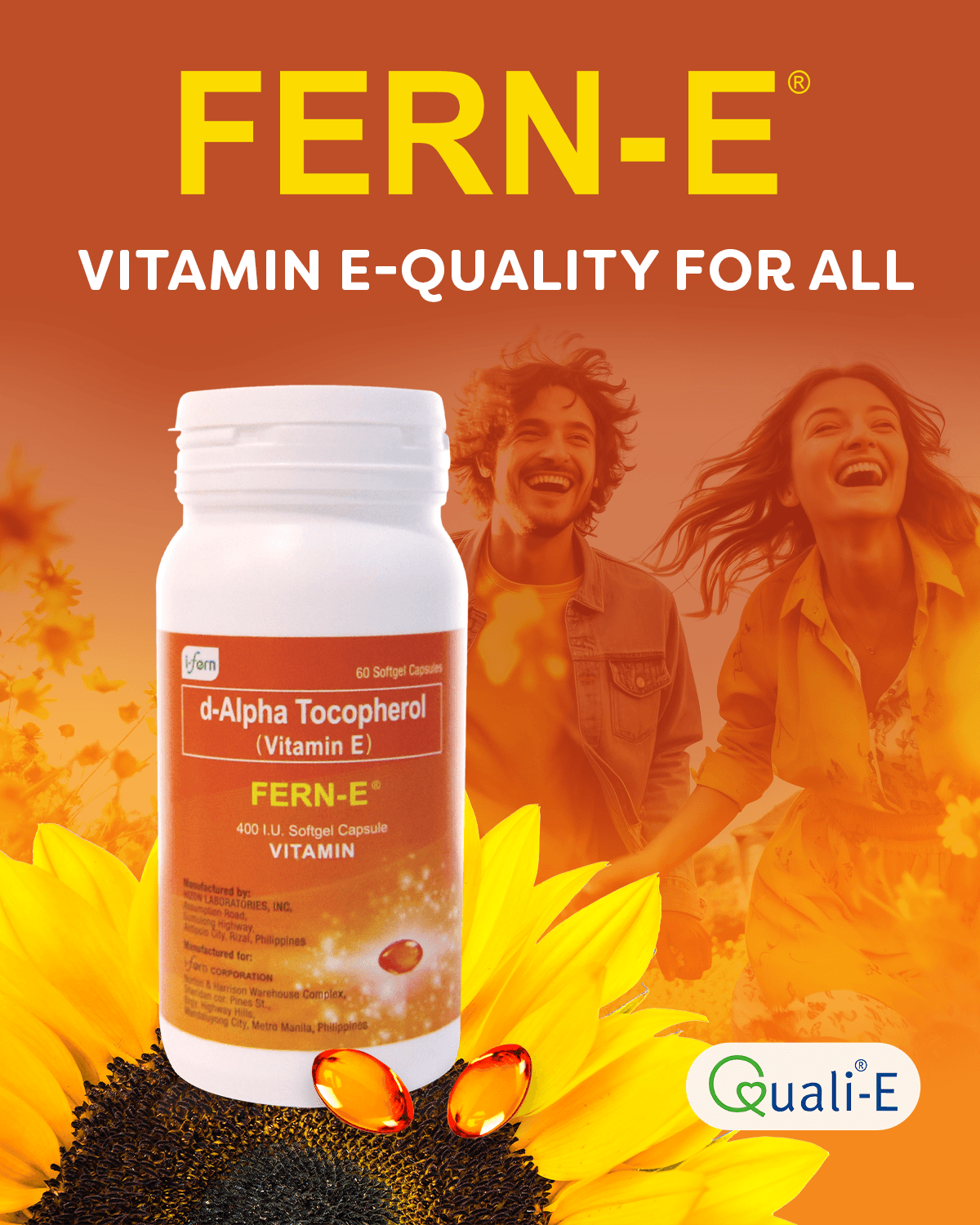 Fern-E supplement packaging